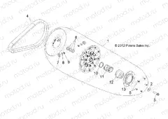 DRIVE TRAIN | DRIVE TRAIN, SECONDARY CLUTCH - Z15VHA57AJ (49RGRCLUTCHDVN1323038)