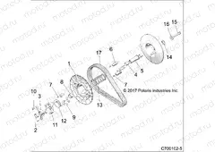 DRIVE TRAIN | DRIVE TRAIN, SECONDARY CLUTCH - Z20S1E99NG (C700102-5)