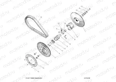 DRIVE TRAIN | DRIVE TRAIN, SECONDARY CLUTCH - Z21R4F92AH/BH (C0705225)