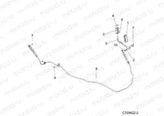 DRIVE TRAIN | DRIVE TRAIN, SHIFT LEVER AND CABLE - D20BBPD4B4/APD4B4 (C700422-2)