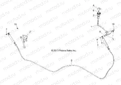 DRIVE TRAIN | DRIVE TRAIN, SHIFT LEVER AND CABLE - R151DPD1AA/2D (49BRUTUSLEVER13)