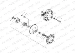 DRIVEN CLUTCH - A01BA50AA (4963716371B012) | DRIVEN CLUTCH - A01BA50AA (4963716371B012)