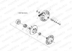 DRIVEN CLUTCH - A04CH50AO/AQ/AR/AS/AT/AV/AW/AX (4987288728C07) | DRIVEN CLUTCH - A04CH50AO/AQ/AR/AS/AT/AV/AW/AX (4987288728C07)