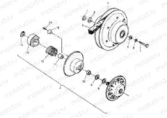 DRIVEN CLUTCH ASSEMBLY 2x4 400L W947540 (4926752675B011) | DRIVEN CLUTCH ASSEMBLY 2x4 400L W947540 (4926752675B011)