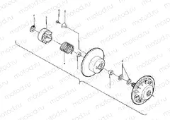 Driven Clutch Assembly (4913491349024A) | Driven Clutch Assembly (4913491349024A)