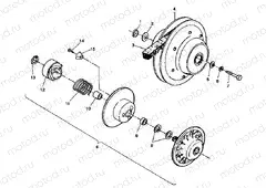 DRIVEN CLUTCH ASSEMBLY 4X4 350L W938139 (4924052405026A) | DRIVEN CLUTCH ASSEMBLY 4X4 350L W938139 (4924052405026A)