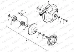 DRIVEN CLUTCH ASSEMBLY 6X6 350L S938739 (4924362436032A) | DRIVEN CLUTCH ASSEMBLY 6X6 350L S938739 (4924362436032A)