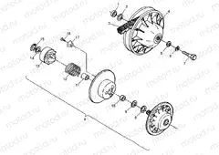 DRIVEN CLUTCH Magnum 6X6 W97AE42A and Swedish Magnum 6X6 S97AE42E (4940754075C011) | DRIVEN CLUTCH Magnum 6X6 W97AE42A and Swedish Magnum 6X6 S97AE42E (4940754075C011)