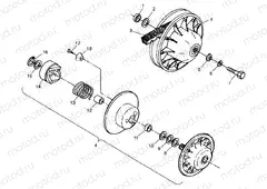DRIVEN CLUTCH Scrambler 400 W98BC38C (4947254725B014) | DRIVEN CLUTCH Scrambler 400 W98BC38C (4947254725B014)