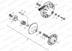 DRIVEN CLUTCH Trail Blazer W98BA25C (4945464546B011) | DRIVEN CLUTCH Trail Blazer W98BA25C (4945464546B011)