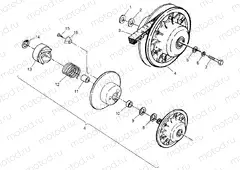 DRIVEN CLUTCH Trail Boss W968527 (4935883588B011) | DRIVEN CLUTCH Trail Boss W968527 (4935883588B011)