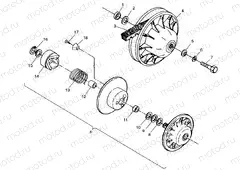 DRIVEN CLUTCH - W98AC42A (4945214521C005) | DRIVEN CLUTCH - W98AC42A (4945214521C005)