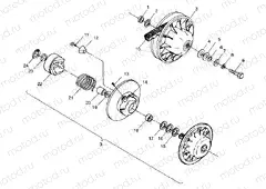 DRIVEN CLUTCH - W98CH50A(C)(D)(E)(F) (4950135013c005) | DRIVEN CLUTCH - W98CH50A(C)(D)(E)(F) (4950135013c005)