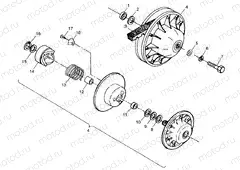 DRIVEN CLUTCH XPLORER 300 W98CC28C (4945264526C004) | DRIVEN CLUTCH XPLORER 300 W98CC28C (4945264526C004)
