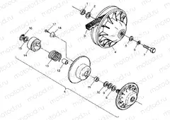 DRIVEN CLUTCH XPLORER 400L W98CC38C (4945414541C003) | DRIVEN CLUTCH XPLORER 400L W98CC38C (4945414541C003)