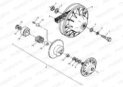 DRIVEN CLUTCH XPRESS 300 W98CA28C (4945364536B014) | DRIVEN CLUTCH XPRESS 300 W98CA28C (4945364536B014)