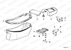 Dual seat-tool box
