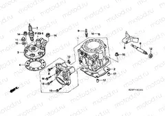 E-1-1 CYLINDER / CYLINDER HEAD (CR250R5-7)