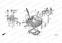 E-1-2 CYLINDER HEAD (GLH125SH)