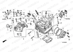 E-1 CYLINDER HEAD (GLH1251SH / 2SH / 3SH)
