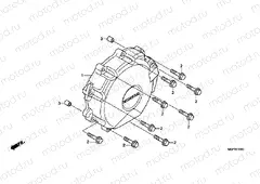 E-10 A.C. GENERATOR COVER (CBR1000RRC / D / E-EXCEPT MA / S)