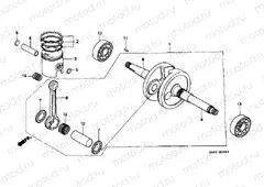E-10 CRANKSHAFT / PISTON