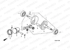 E-10 CRANKSHAFT / PISTON