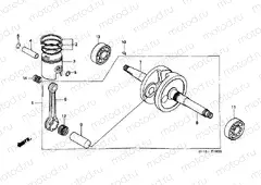 E-10 CRANKSHAFT / PISTON