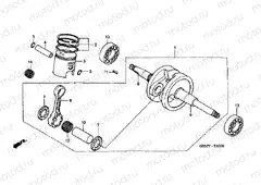 E-10 CRANKSHAFT / PISTON