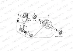 E-10 CRANKSHAFT / PISTON