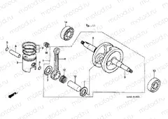 E-10 CRANKSHAFT / PISTON