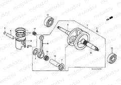 E-10 CRANKSHAFT / PISTON