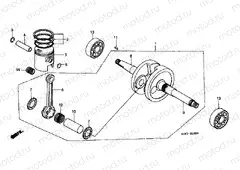 E-10 CRANKSHAFT / PISTON