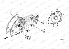E-10 LEFT CRANKCASE COVER