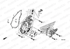 E-10 LEFT CRANKCASE COVER