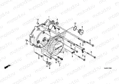 E-10 LEFT CRANKSHAFT COVER (VT750CS / C2B / C2S / C)