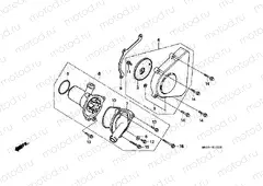E-10 LEFT REAR COVER / WATER PUMP