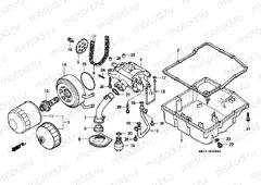 E-10 OIL FILTER / OIL TANK / OIL PUMP