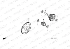 E-10 STARTER GEAR (CGR125SH5,8)