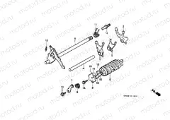E-10 TRANSMISSION DRUM / CLUTCH FORK