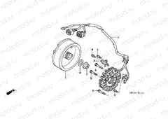 E-11-1 GENERATOR (TRX450R6,7,8 / ER6,7,8)