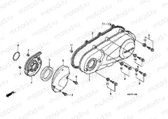 E-11 LEFT CRANKSHAFT COVER