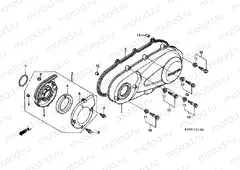E-11 LEFT CRANKSHAFT COVER