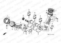 E-12 CRANKSHAFT / PISTON