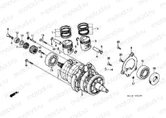 E-12 CRANKSHAFT / PISTON