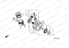 E-12 CRANKSHAFT / PISTON