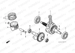 E-12 CRANKSHAFT / PISTON