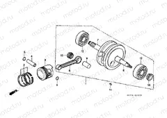 E-12 CRANKSHAFT / PISTON