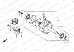 E-12 CRANKSHAFT / PISTON (CRF80F)