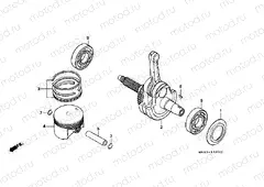 E-12 PISTON / CRANKSHAFT